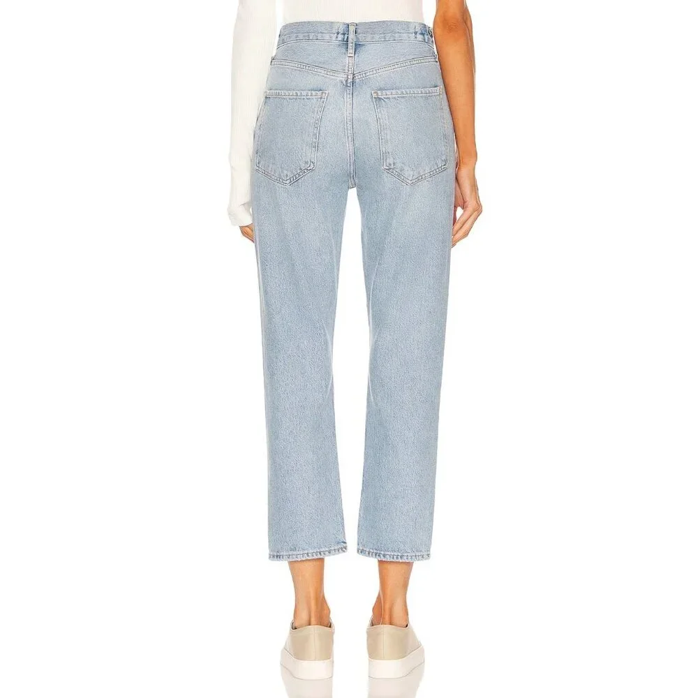 Agolde Riley High Rise Straight Crop Jeans Size 27 - Picture 2 of 8